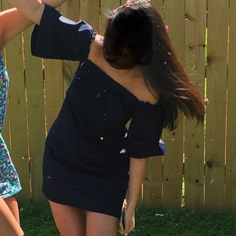 Zara off the shoulder dress